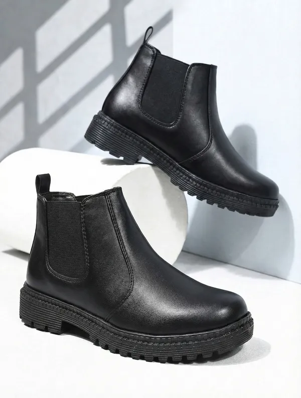 EVICTA_Evicta_synthetic_Leather_Lightweaight_Trendy_Walking_Slip_On_chalsea_boot_Boots_For_Men_(Black_,_9)