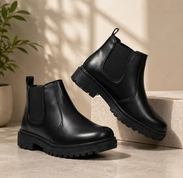 EVICTA_Evicta_Partywear_Boot_synthetic_Leather_Trendy_Walking_Slip_On_chalsea_boot_Casuals_For_Men_(Black_,_7)