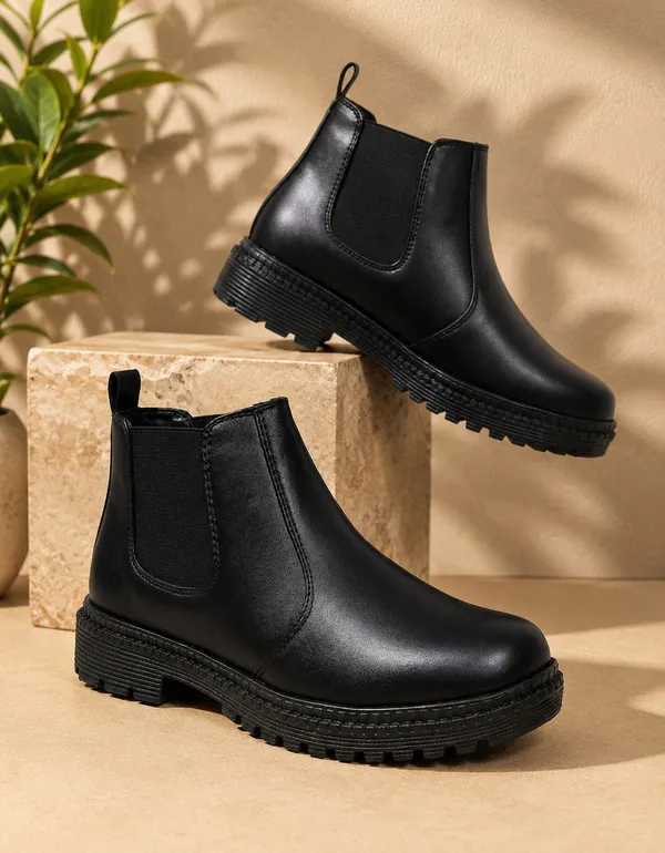 EVICTA_Evicta_Partywear_Boot_synthetic_Leather_Trendy_Walking_Slip_On_chalsea_boot_Casuals_For_Men_(Black_,_7)
