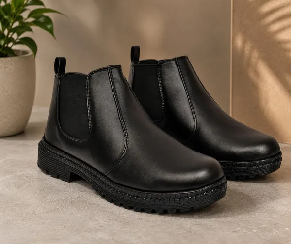EVICTA_Evicta_Partywear_Boot_synthetic_Leather_Trendy_Walking_Slip_On_chalsea_boot_Casuals_For_Men_(Black_,_7)