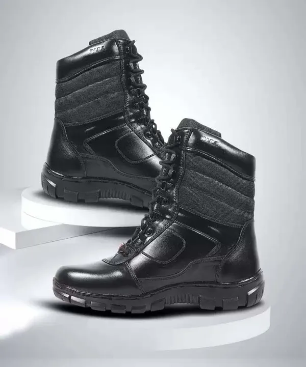 EVICTA_Men's_Black_High-Ankle_Tactical_Military_&_Commando_Combat_Boots_Boots_For_Men_(Black_,_8)
