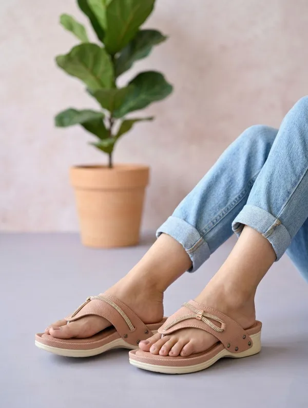 EVICTA_Women_Wedges_(Beige_,_5)