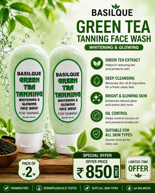 Basilque_Green_Tea_Tanning_Face_Wash