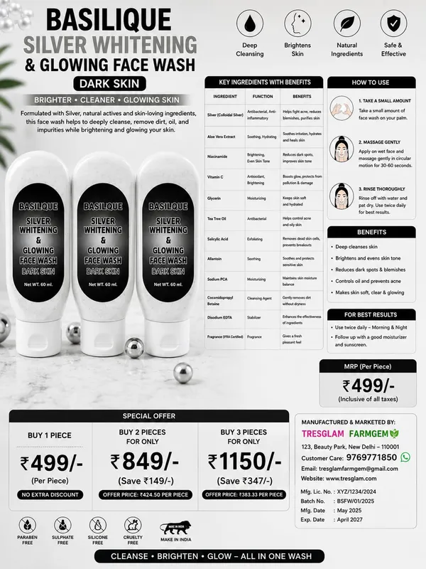 Basilique_Silver_Whitening_And_Glowing_Face_Wash