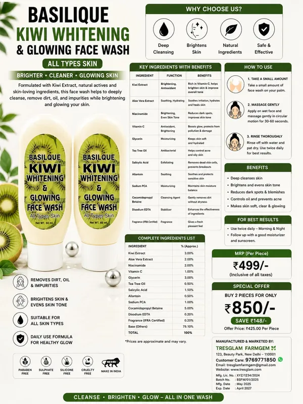 Basilique_Kiwi_Whitening_Glowing_Face_Wash