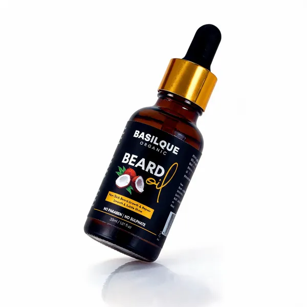 Basilique_Organic_Beard_Oil_Argan_Jojoba_Non_Sticky