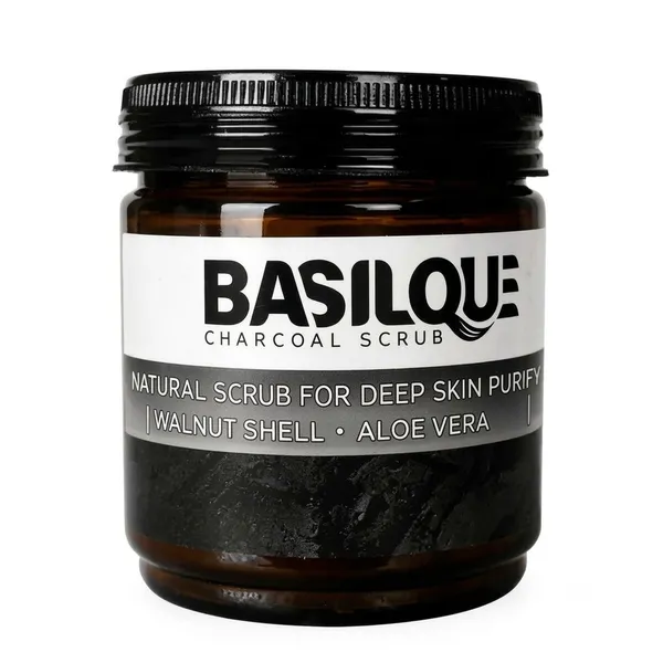 Basilique_Activated_Charcoal_Scrub_Walnut_Shell_Aloe_Vera