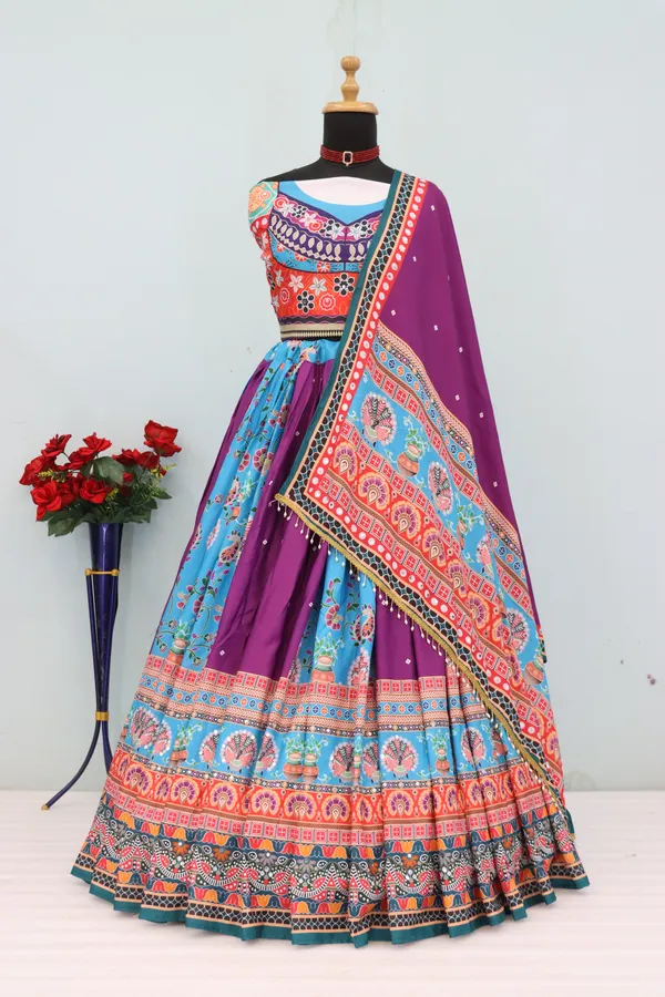 Fancy_Silk_Heavy_Work_Look_Navratri_Choli_Collection_Blouse_With_Dupatta_Set