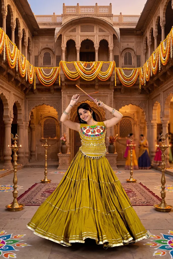 Pure_Cotton_Heavy_Handwork_And_Mirrorwork_Ready_To_Wear_Lehengha_Choli