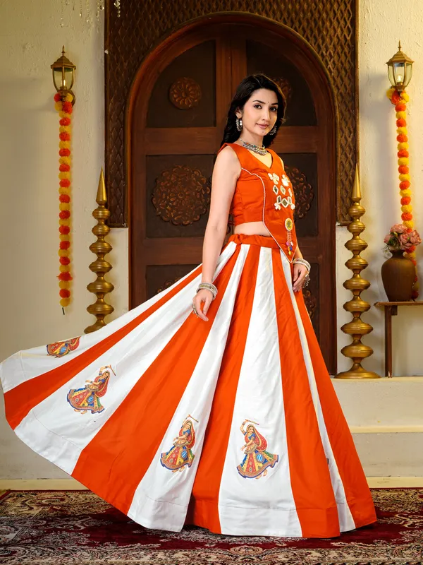 Pure_Cotton_Heavy_Handwork_And_Mirrorwork_Ready_To_Wear_Lehengha_Choli