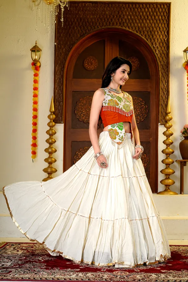 Pure_Cotton_Heavy_Handwork_And_Mirrorwork_Ready_To_Wear_Lehengha_Choli