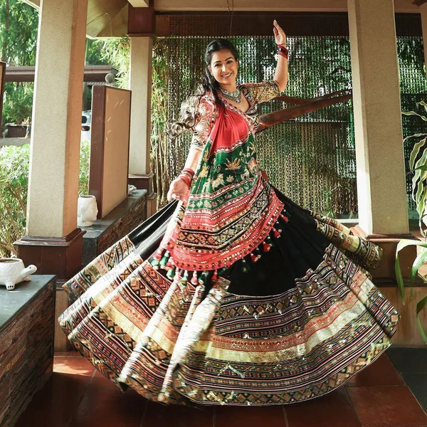Black_Designer_Lehngha_Real_Mirror_Work_With_Dupatta