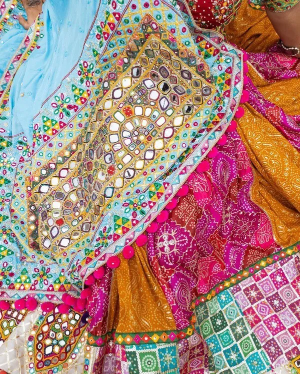 Pink_And_Blue_Designer_Lehngha_Real_Mirror_Work_With_Dupatta