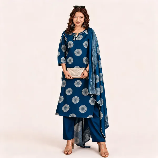 Blue_Cotton_Straight_Printed_Kurta_Set_For_Women