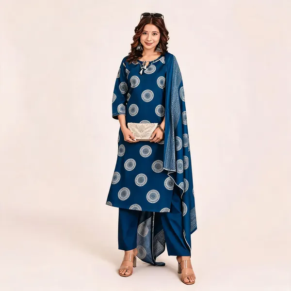 Blue_Cotton_Straight_Printed_Kurta_Set_For_Women