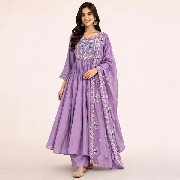 Lavender_Silk_Embroidered_Anarkali_Suit_Set_For_Women