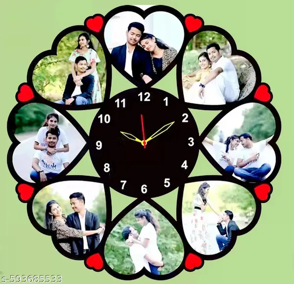 Heart_Shape_Photo_Collage_Wall_Clock