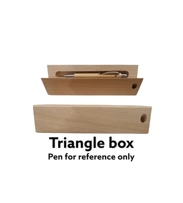 Wooden_Triangle_Pen_Box