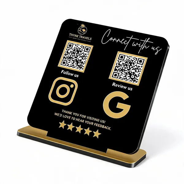 Black_And_Gold_QR_Code_Tabletop_Sign