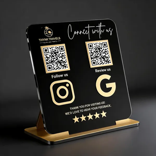 Black_And_Gold_QR_Code_Tabletop_Sign