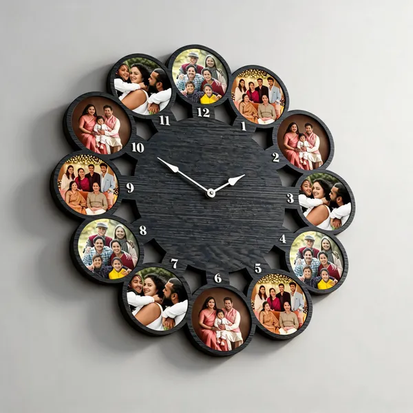 Decorative_Family_Photo_Collage_Wall_Clock
