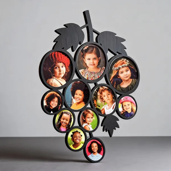 Grape_Shape_Multi_Photo_Collage_Frame