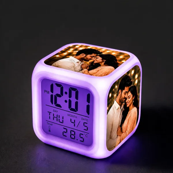 LED_Photo_Alarm_Clock_With_Temperature_Display