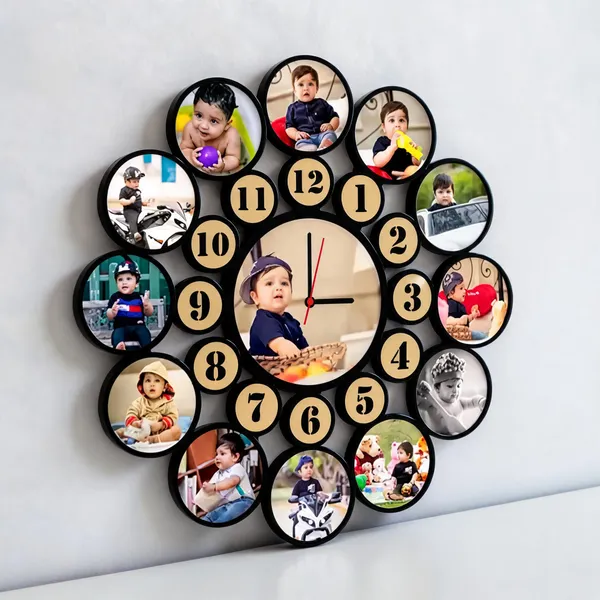 Photo_Collage_Decorative_Wall_Clock