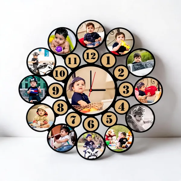 Photo_Collage_Decorative_Wall_Clock