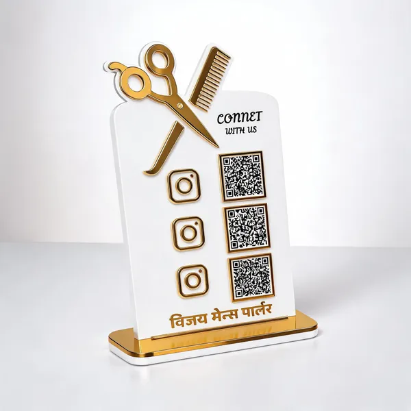 Gold_Salon_QR_Code_Acrylic_Display_Stand