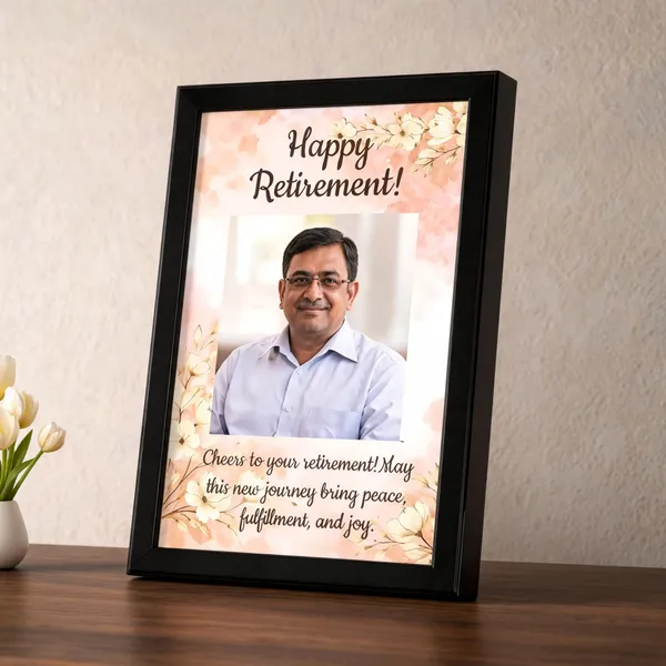 Black_Retirement_Floral_Photo_Frame