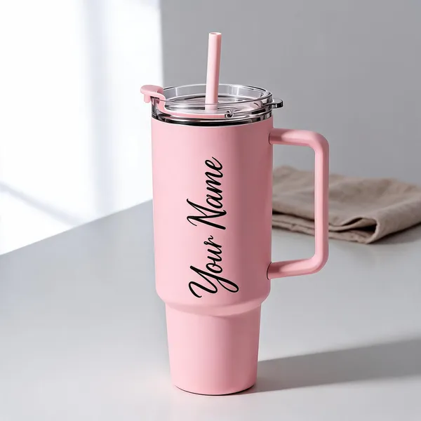 Pink_Insulated_Customised_Tumbler_With_Handle_And_Straw
