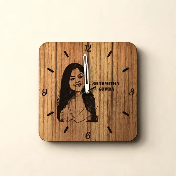 Wood_Personalized_Engraved_Wall_Clock