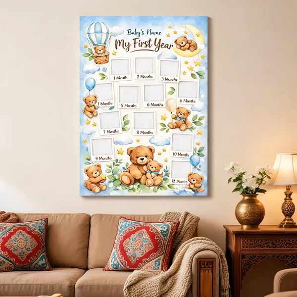 Baby_First_Year_Teddy_Bear_Milestone_Photo_Frame