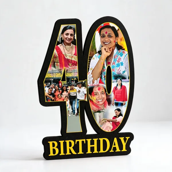 Black_Birthday_Number_40_Photo_Collage_Frame