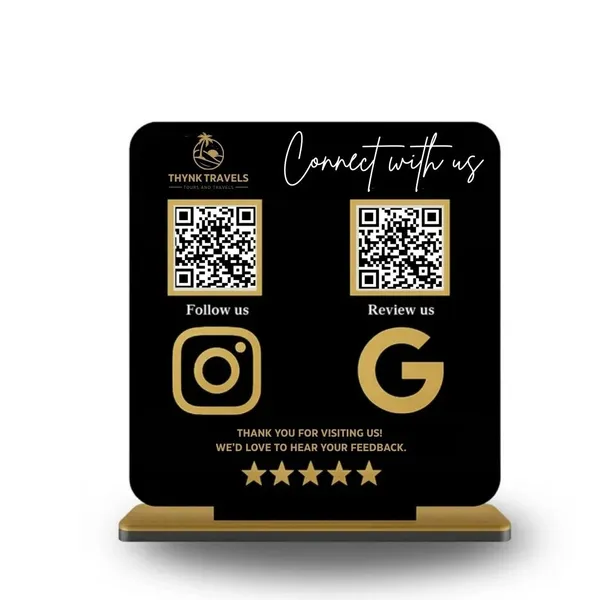 Black_And_Gold_QR_Code_Tabletop_Sign