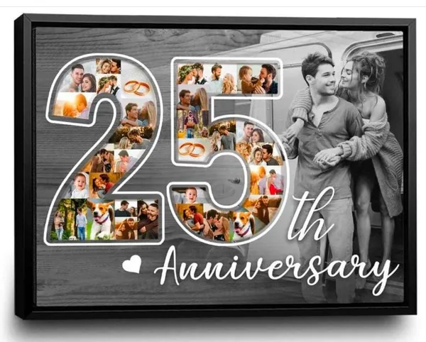 Black_25th_Anniversary_Collage_Photo_Frame