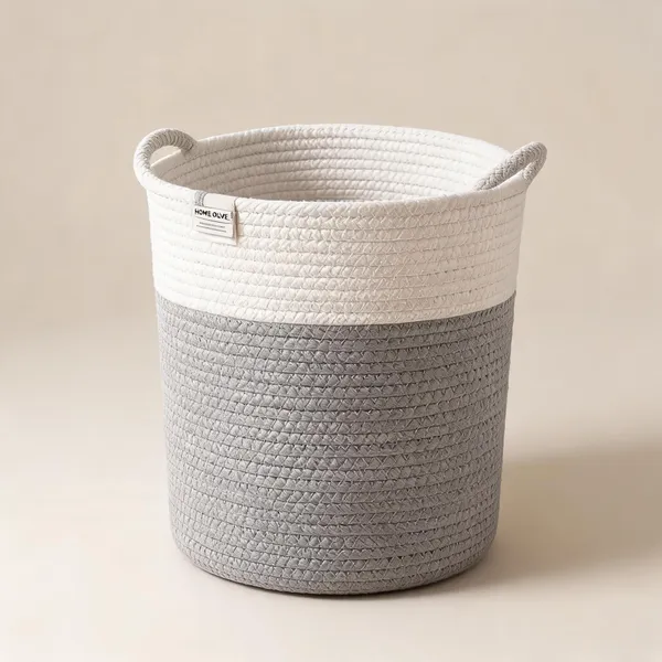 Cotton_Rope_Modern_Grey_White_Woven_Laundry_Basket