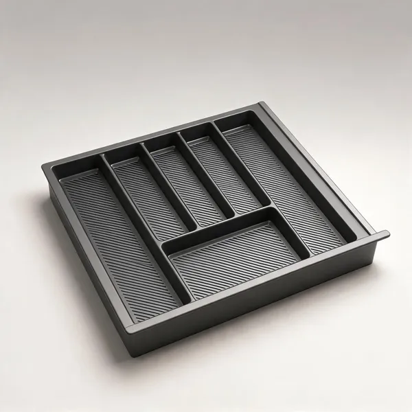 Pvc_Modern_Grey_Cutlery_Drawer_Organizer_Tray_600Mm