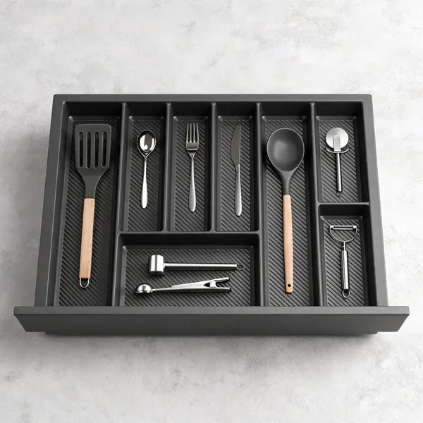 Pvc_Modern_Grey_Cutlery_Drawer_Organizer_Tray_700Mm