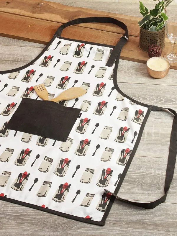 Cotton_Kitchen_Apron_With_Front_Pocket