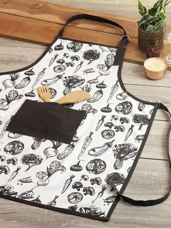Cotton_Kitchen_Apron_With_Front_Pocket