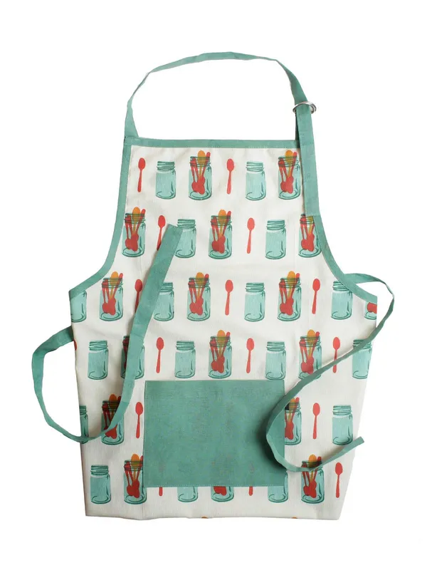 Cotton_Kitchen_Apron_With_Front_Pocket