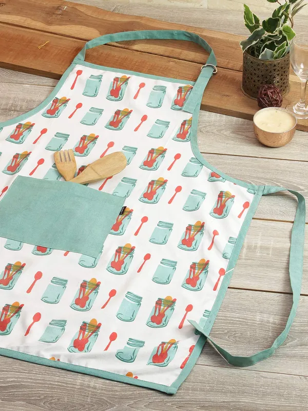 Cotton_Kitchen_Apron_With_Front_Pocket