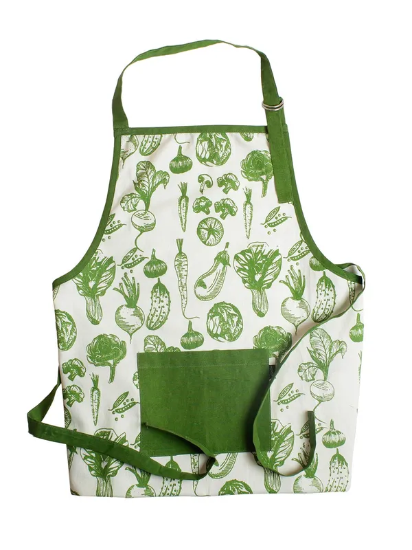 Cotton_Kitchen_Apron_With_Front_Pocket