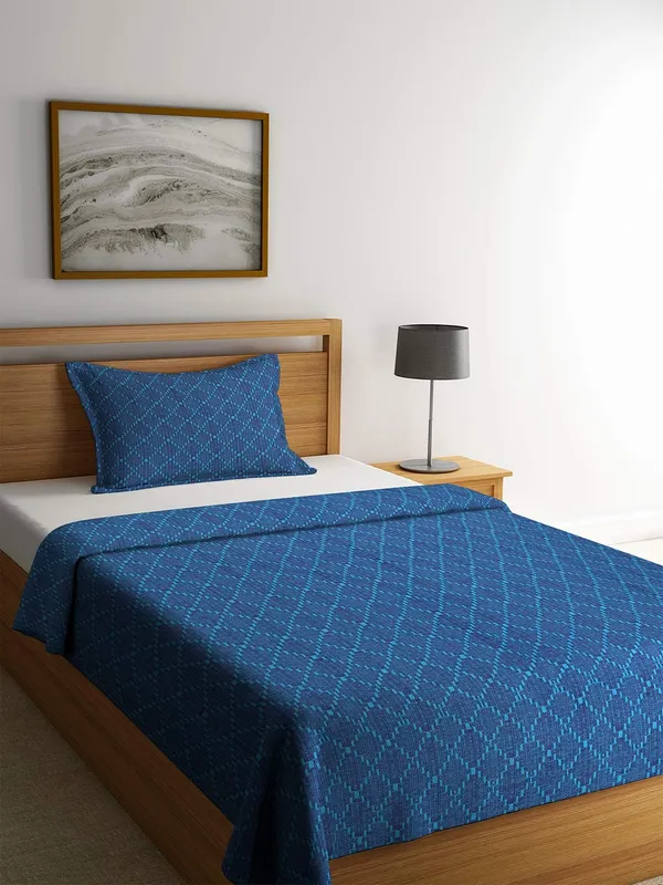 Cotton_Single_Bedcover_Set_With_Pillow_Cover