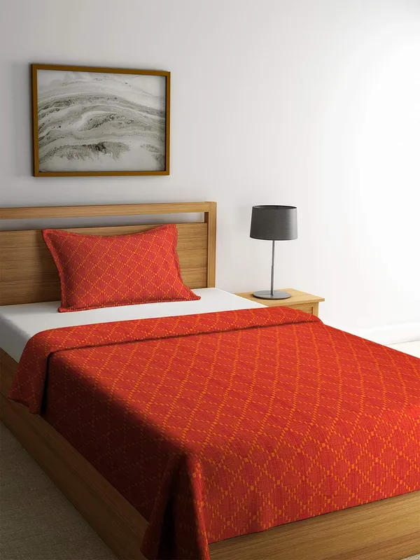 Cotton_Single_Bedcover_Set_With_Pillow_Cover