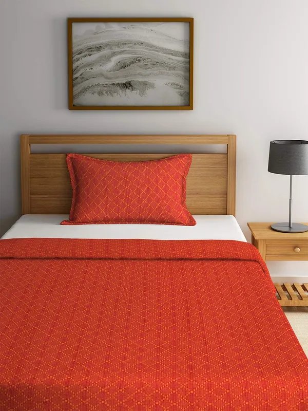 Cotton_Single_Bedcover_Set_With_Pillow_Cover