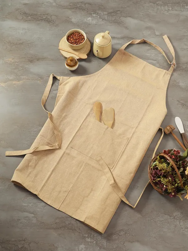 Cotton_Kitchen_Apron_With_Front_Pocket