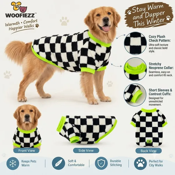 Black_and_White_Checks_Sherpa_Sweater_with_Neon_Green_Accents